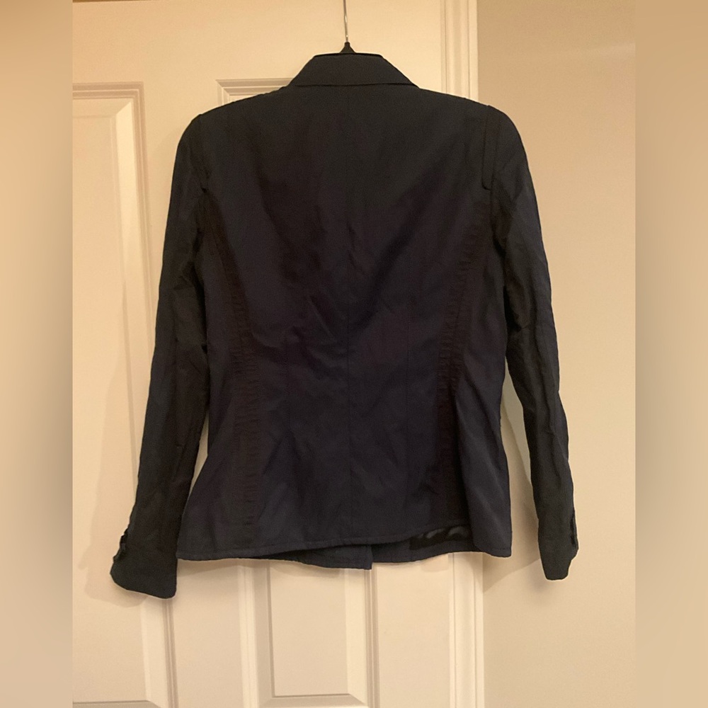 Elie Tahari Women's Navy Jacket Size Medium - Picture 5 of 12